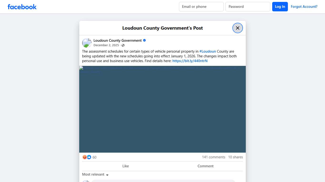 The assessment schedules for... - Loudoun County Government | Facebook